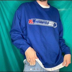 Blue embroidered Colts vintage sweatshirt